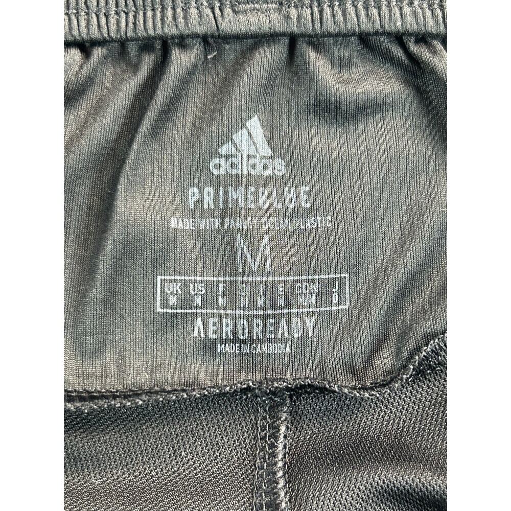 Adidas D2M Primeblue Shorts Mens Medium Black Red AEROREADY Zip Pockets - Picture 3 of 9